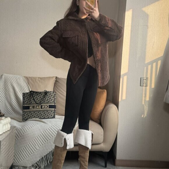 ALO Yoga Espresso Edge Shacket — Women’s Size S - Picture 9 of 9